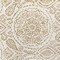 Threadmade Home Savannah Boho Paisley Printed Vinyl Indoor/Outdoor Tablecloth, Taupe - 60"W x 84"L Oval